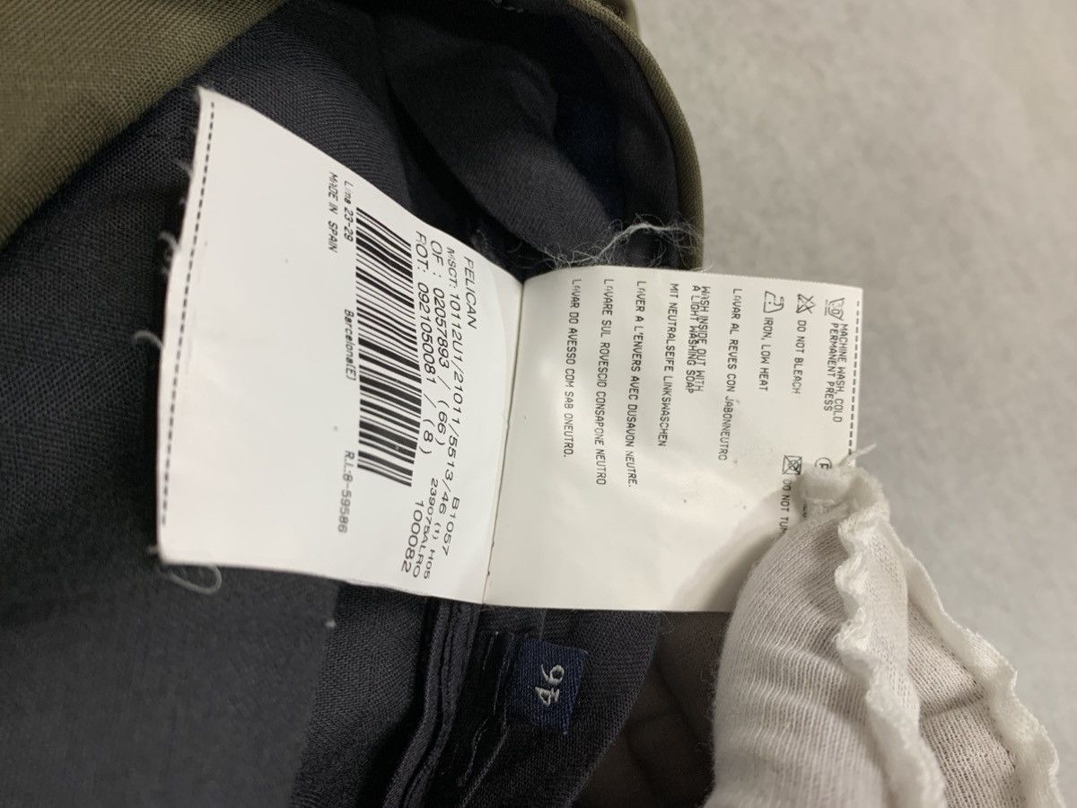 Burberry Y2k 00s Vintage Green khaki Burberry wool trousers slack Size US 35 - 6 Thumbnail