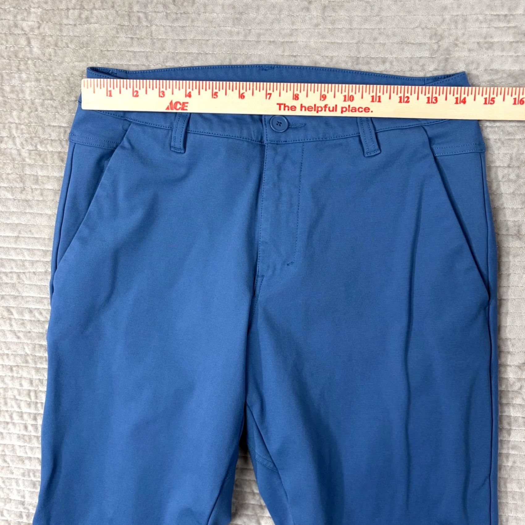 Vintage BYLT Chino Pants 33 Mens Slim Everyday Pant 2.0 Blue Tapered 5-Pocket Business Casual Workwear Size US 33 - 6 Thumbnail