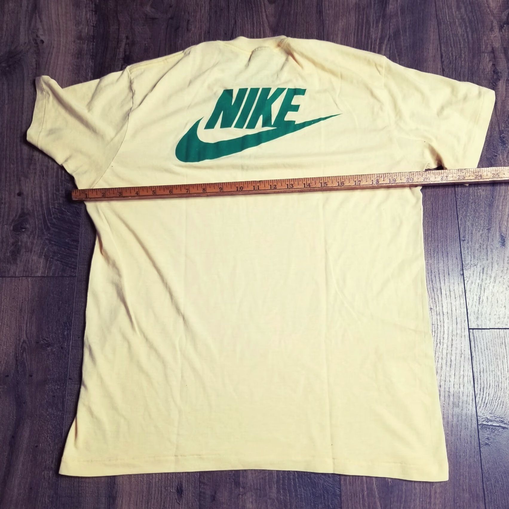 Nike VINTAGE Nike Shirt Mens L Yellow Bardmoor Tennis Center Distressed Double Sided USA 1980s Graphic Tee Mens Size US L / EU 52-54 / 3 - 3 Thumbnail