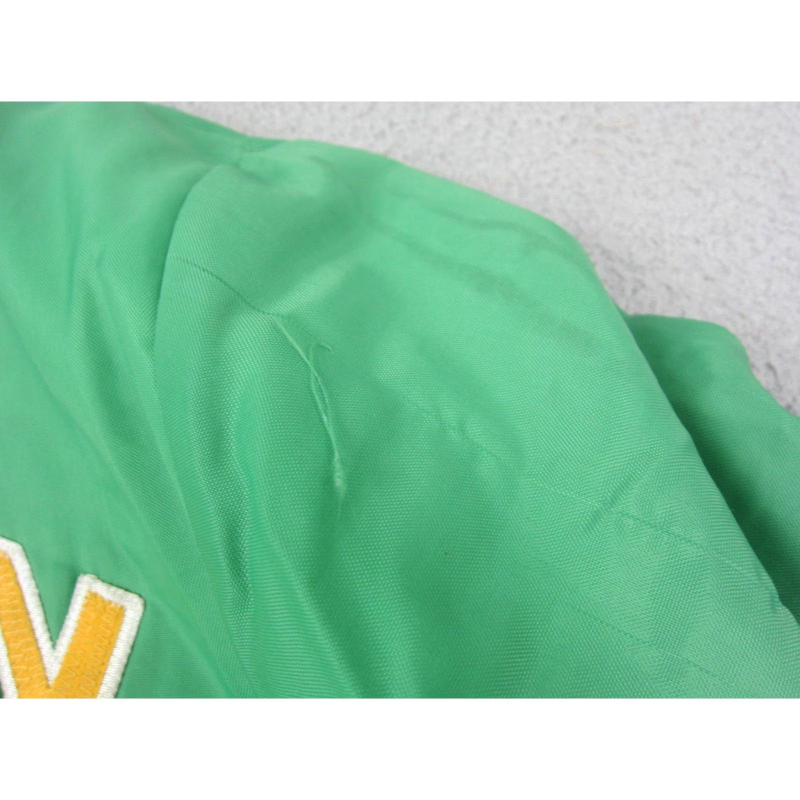 Holloway VINTAGE Holloway Kennedy Football Varsity Jacket Mens XL Green 80s Football Workwear Casual Short Jacket Coat Man Green XL Mens Size US XL / EU 56 / 4 - 4 Thumbnail