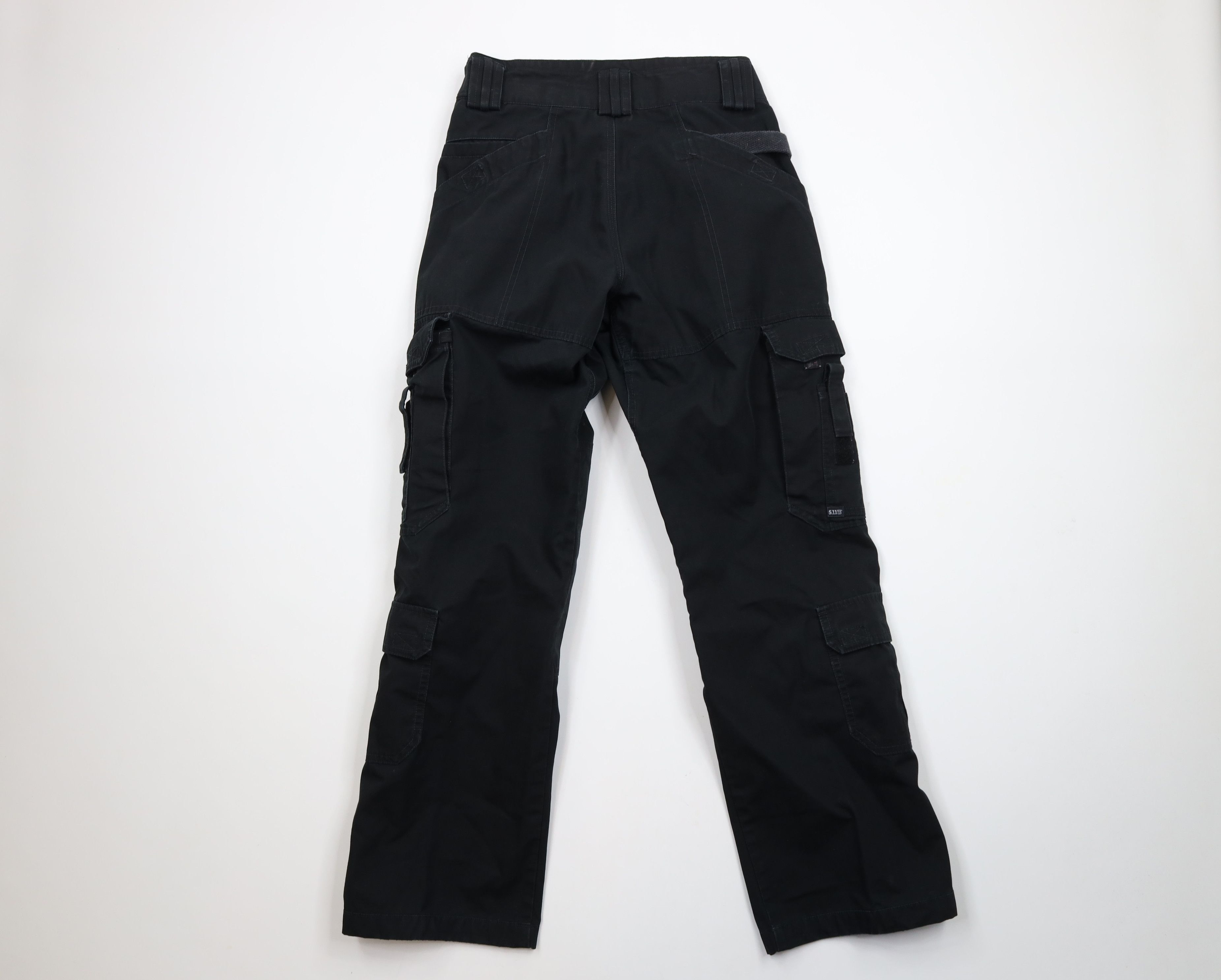 Vintage 5.11 Tactical Series Double Knee Ripstop Cargo Pants Black Size 30" / US 8 / IT 44 - 10 Thumbnail