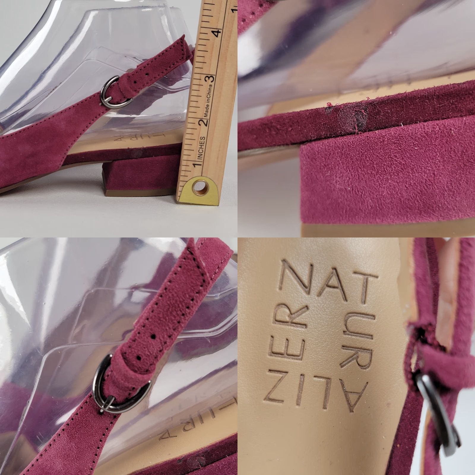 Naturalizer Naturalizer Banks Wild Rose Pink Suede Slingback Strap Flats Women’s Flat Buckle Closure Pink Suede Flats Size US 7 / IT 37 - 8 Thumbnail