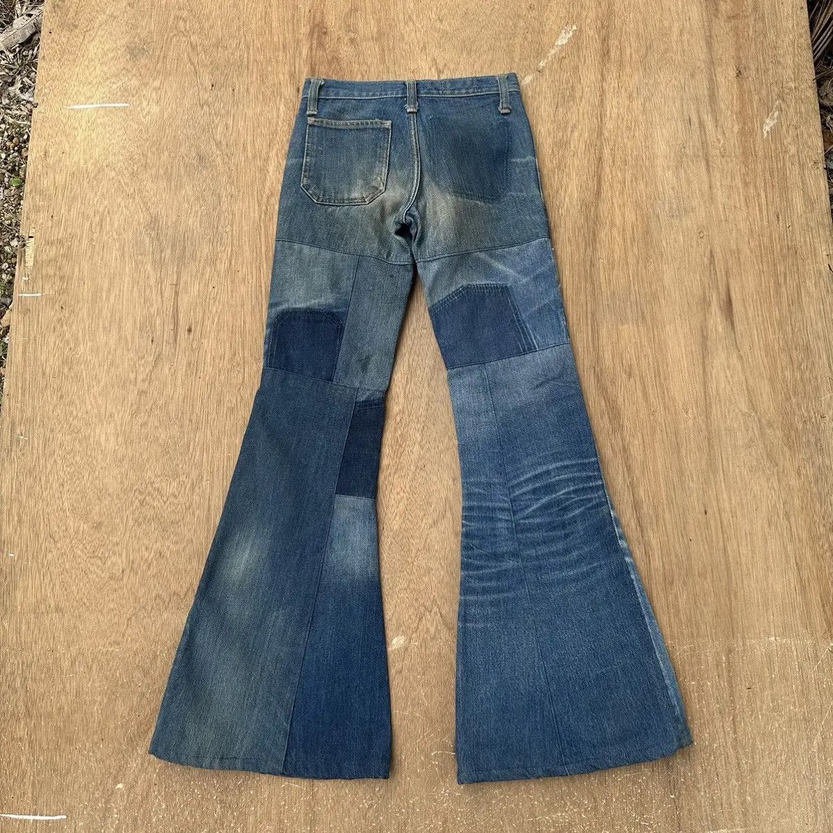 Hysteric Glamour FLARE/BOOTCUT‼️VTG BOBSON JEANS PATCHWORK VERY RARE WIDE LEG Size US 26 / EU 42 - 9 Thumbnail