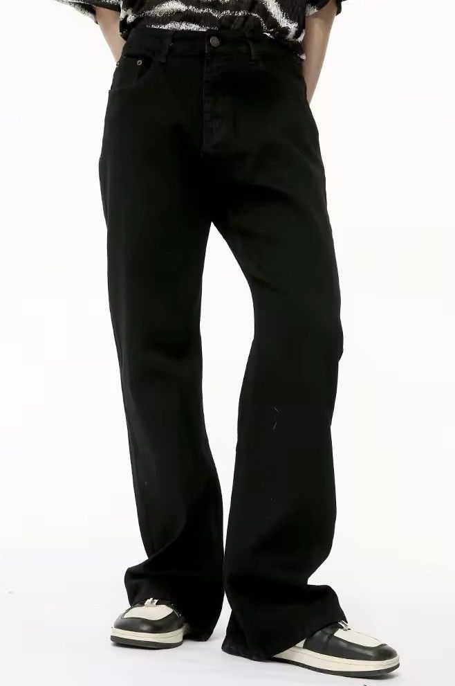 Jean × Vintage Casual straight black jeans pants Size US 34 / EU 50 - 5 Thumbnail