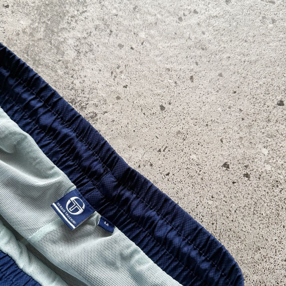 Sergio Tacchini Sergio Tacchini Mens Track Pants Blue Green Joggers Retro Size US 31 - 6 Thumbnail