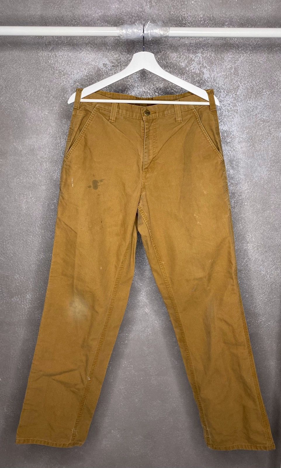 Carhartt × Carhartt Wip Carhartt Dungaree Fit Canvas Work Pants Beautiful Distressed Size US 30 / EU 46 - 2 Thumbnail