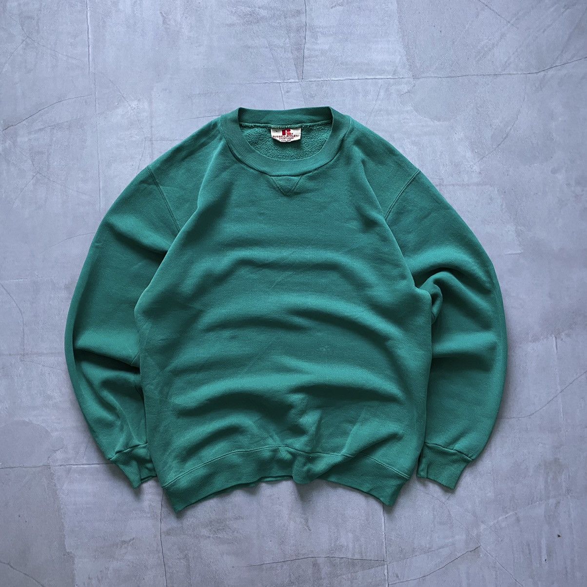 Russell Athletic × Vintage Rare 70s Russell Athletic Sweatshirt Faded Made In USA Size US L / EU 52-54 / 3 - 1 Thumbnail