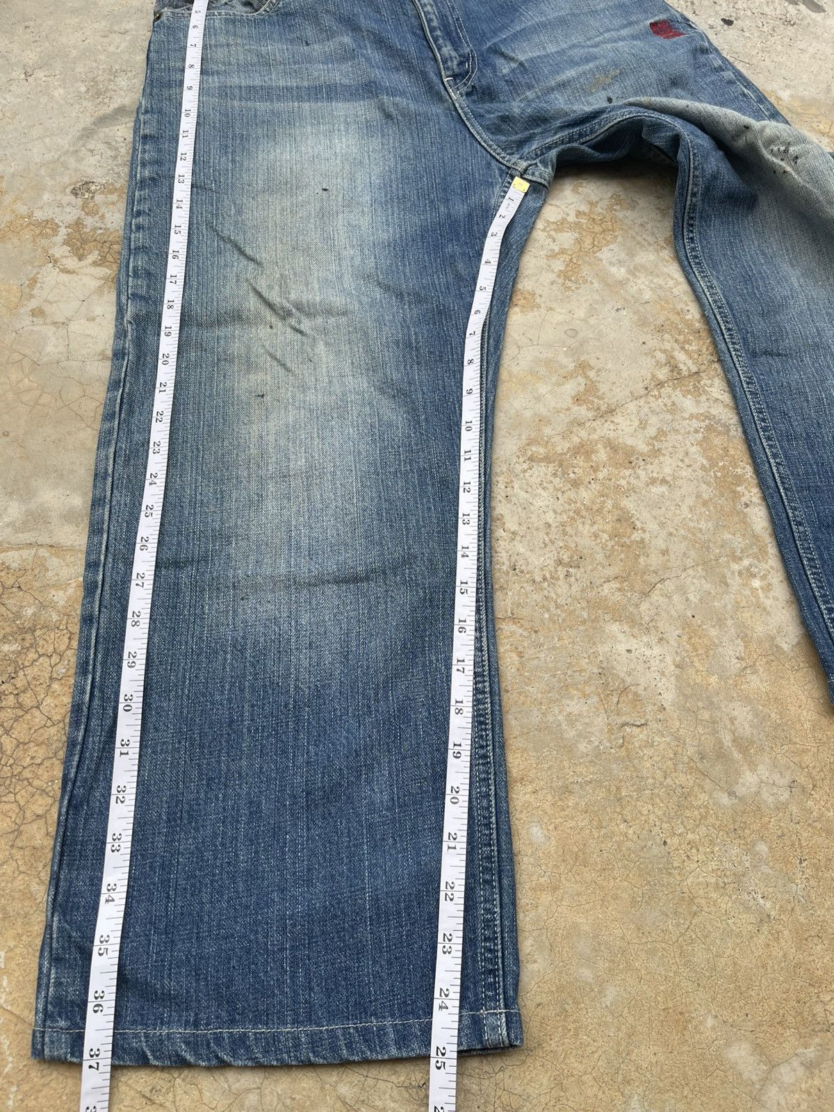 Karakuri Tamashii Karakuri Tamashii Japanese Embroidery Baggy Denim Jeans Size US 36 / EU 52 - 15 Thumbnail
