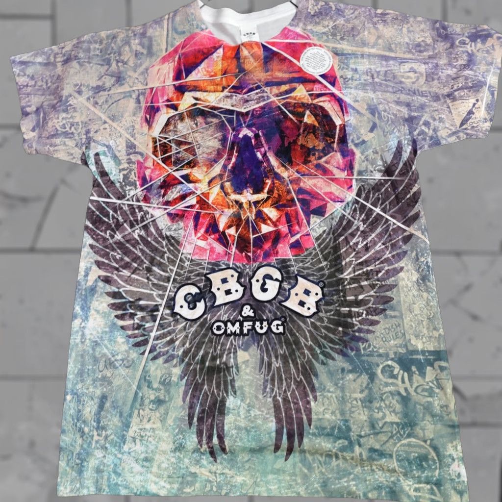 Vintage CBGB Shirt White Medium Womens Crew Neck Short Sleeve Skull 2015 NEW Regular Cotton Blend Size M / US 6-8 / IT 42-44 - 1 Thumbnail