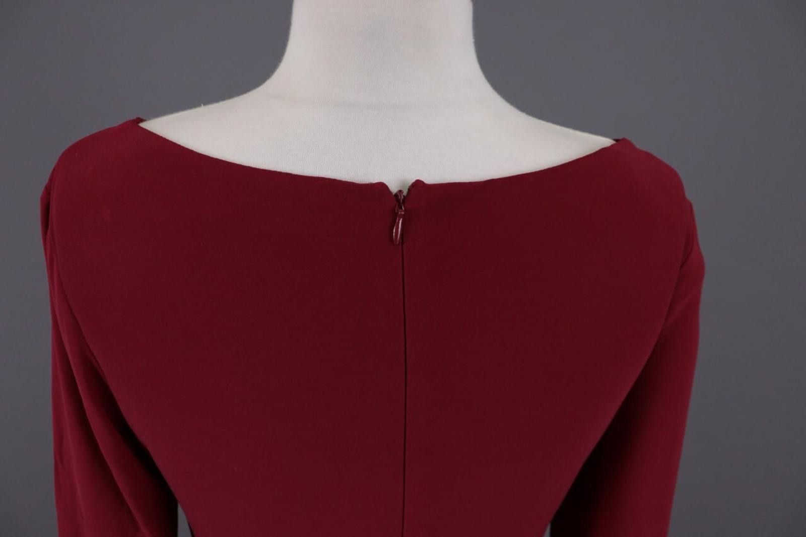 Lauren Ralph Lauren Lauren Ralph Lauren Burgundy Midi Lenght Dress Size 4 Size S / US 4 / IT 40 - 12 Thumbnail