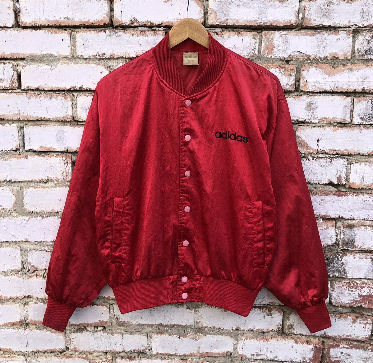 Adidas Vintage 80/90s Adidas Big Logo Descente Nylon Bomber Jacket Size US M / EU 48-50 / 2 - 5 Thumbnail