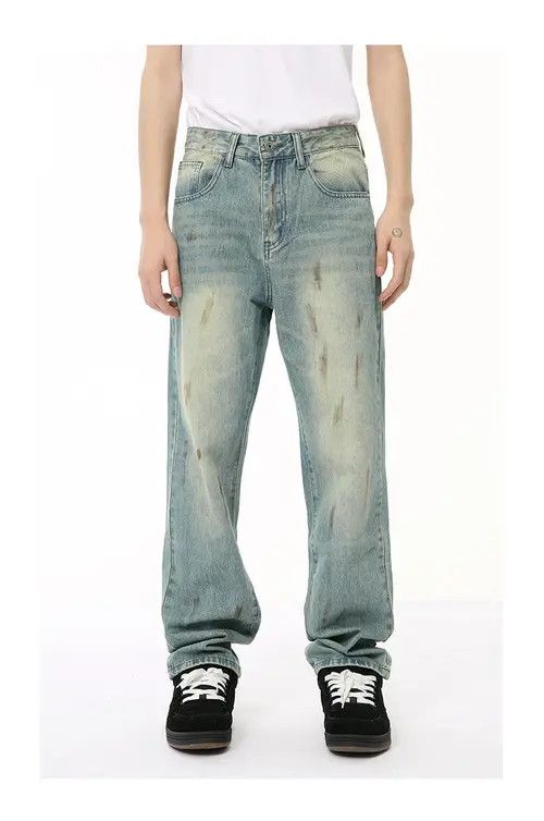 VIBE American retro distressed washed gradient jeans Size US 32 / EU 48 - 1 Thumbnail