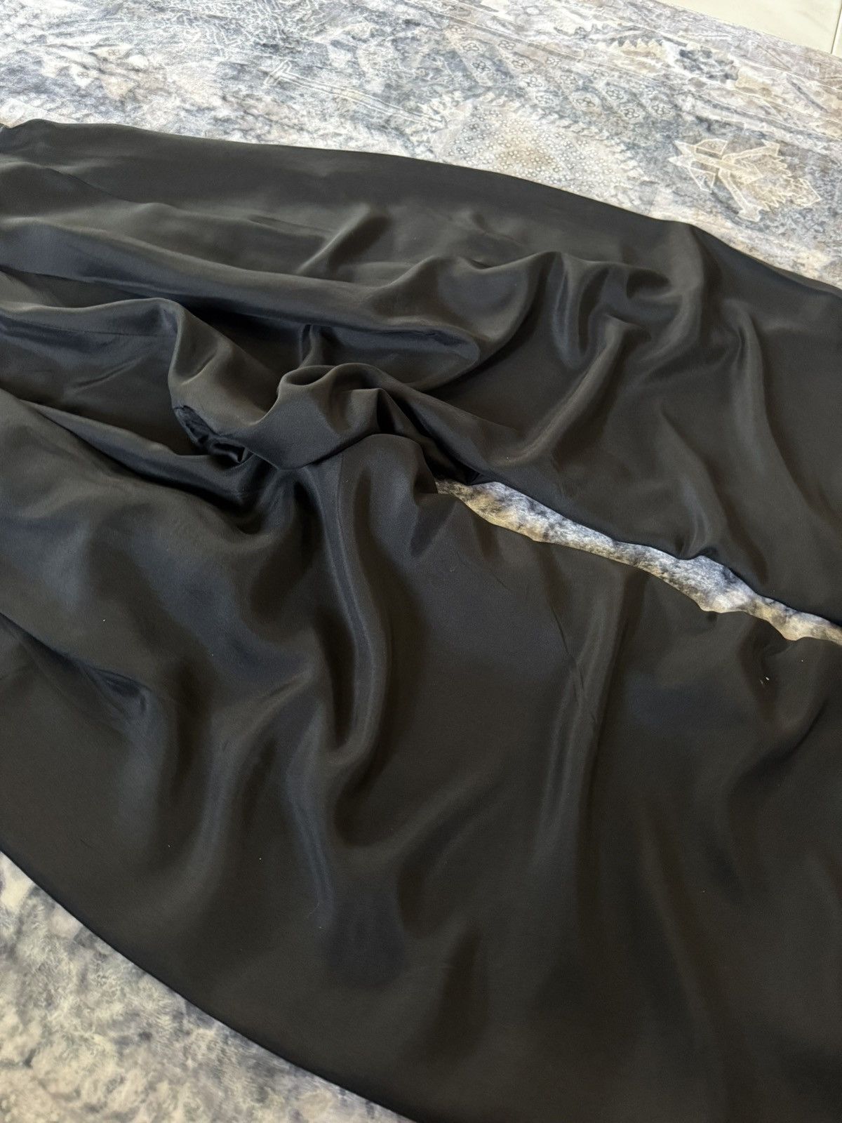 Yohji Yamamoto S/S 04 YOHJI YAMAMOTO Pleated Wide Leg Black Silk Pants Size US 30 / EU 46 - 13 Thumbnail