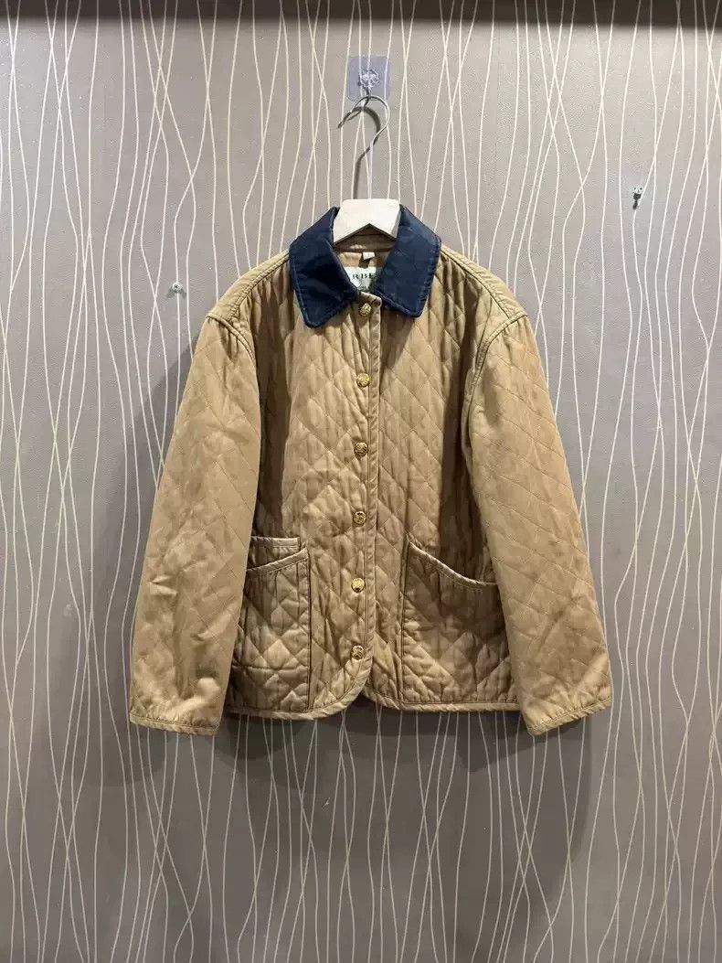 Burberry Burberry Black Gold Cotton Coat Size US S / EU 44-46 / 1 - 1 Thumbnail