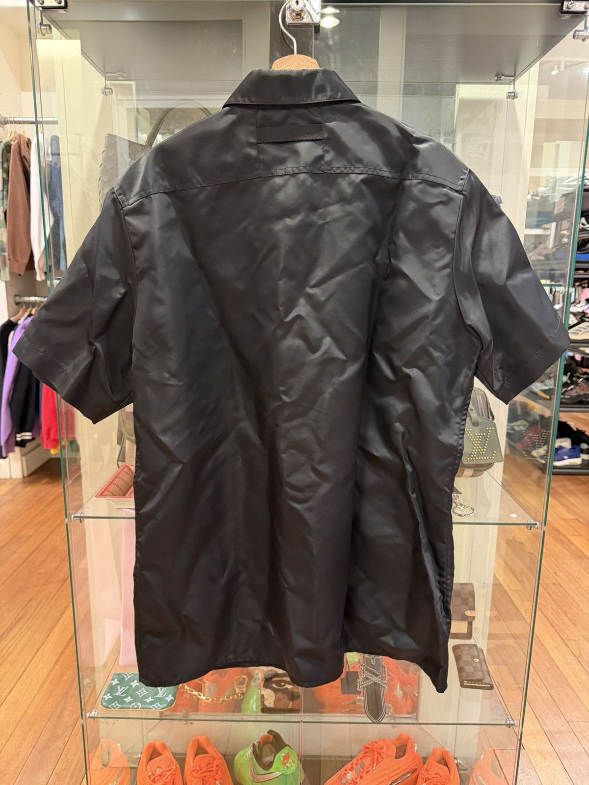1017 ALYX 9SM Alyx Nylon Button Up Cargo Shirt - Black Size US XXL / EU 58 / 5 - 2 Thumbnail
