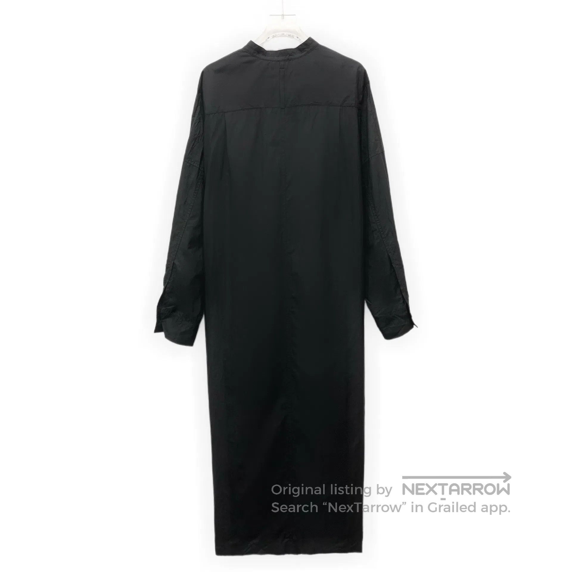 Jil Sander Jil Sander Black Silk Single-breasted Long-sleeve Shirt Dr Size 4XL / US 24-26 - 2 Thumbnail