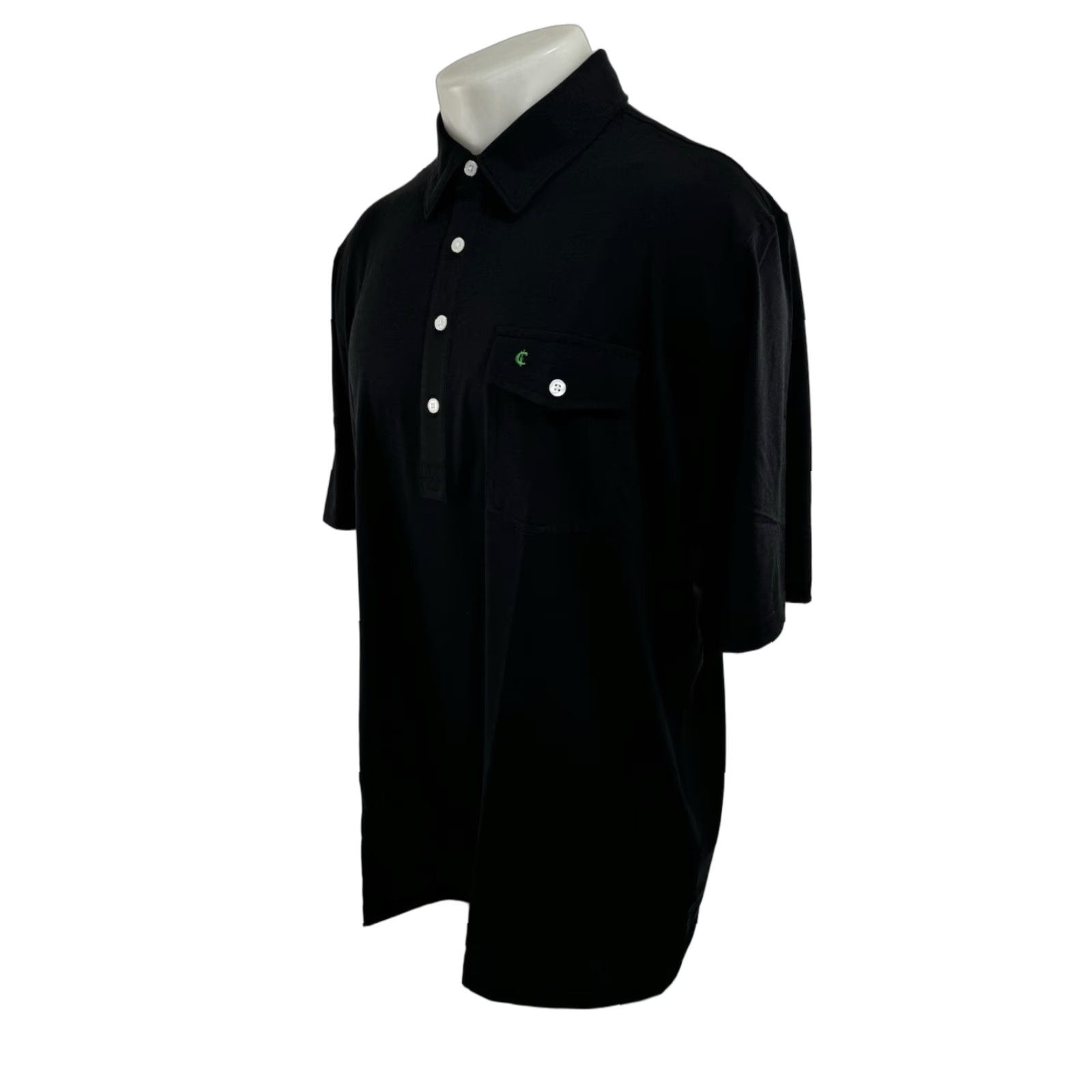 Vintage Criquet Austin - NEW w TAG - Embroidered Logo XXL Pocket Golf Polo Shirt Shirt Mens 2XL Black Embroidered Logo Golf Polo CQ20 Size US XXL / EU 58 / 5 - 1 Thumbnail