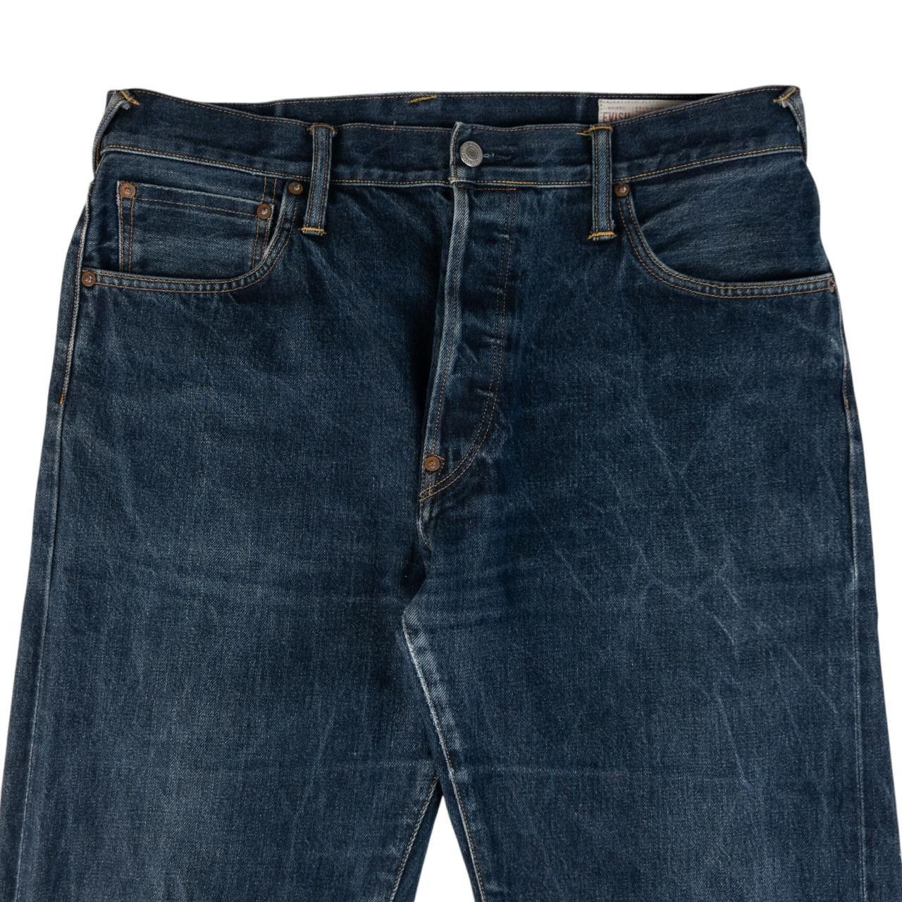 Evisu Vintage Evisu Painted Symbol Japanese Denim Jeans Size W35 Size US 35 - 4 Thumbnail