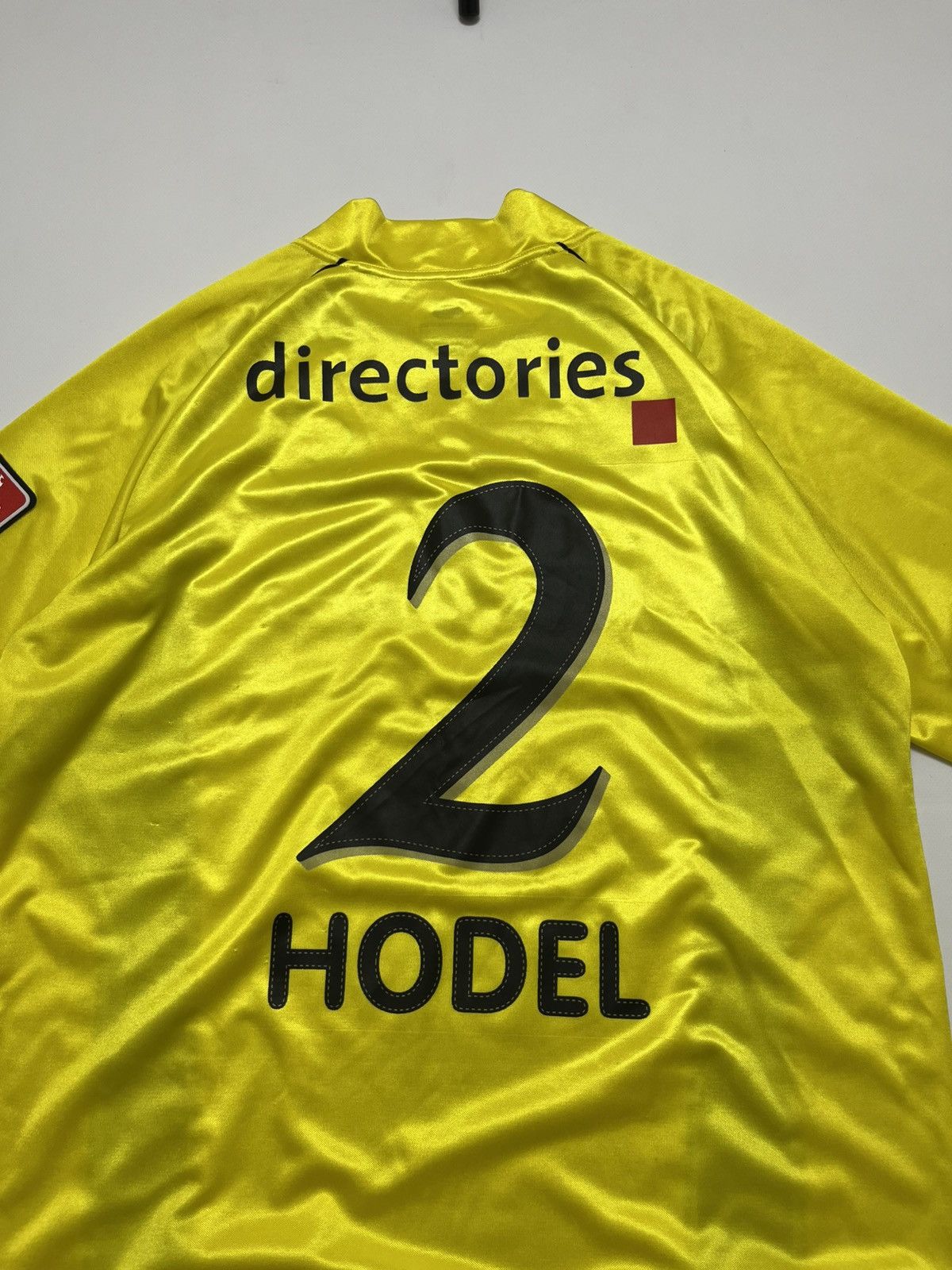Vintage BSC Young Boys Gems Home Football Jersey Hodel #2 Size US L / EU 52-54 / 3 - 7 Thumbnail
