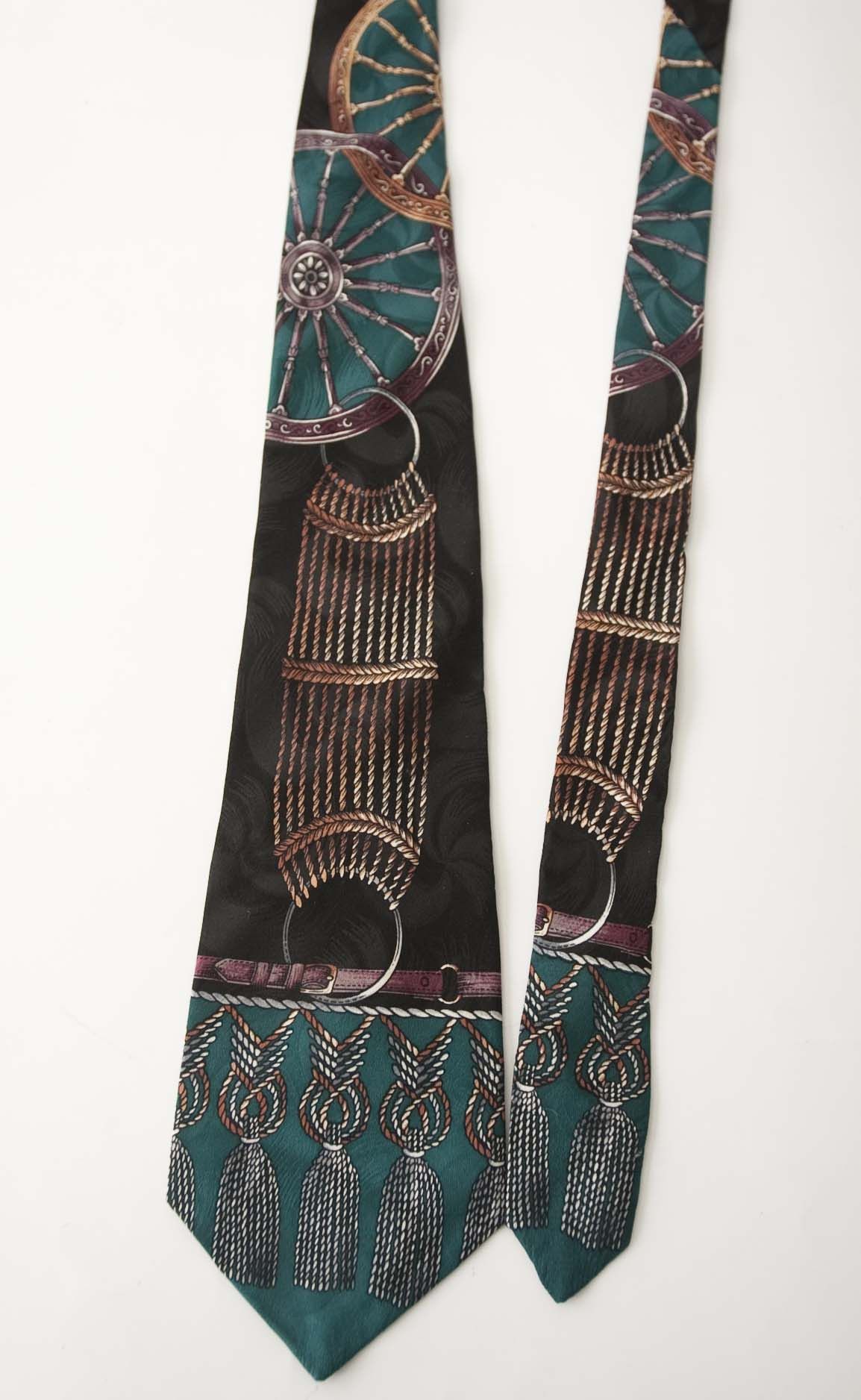 Chaps Ralph Lauren × Vintage Chaps Ralph Lauren Tie 100% Silk Chain Size ONE SIZE - 3 Thumbnail