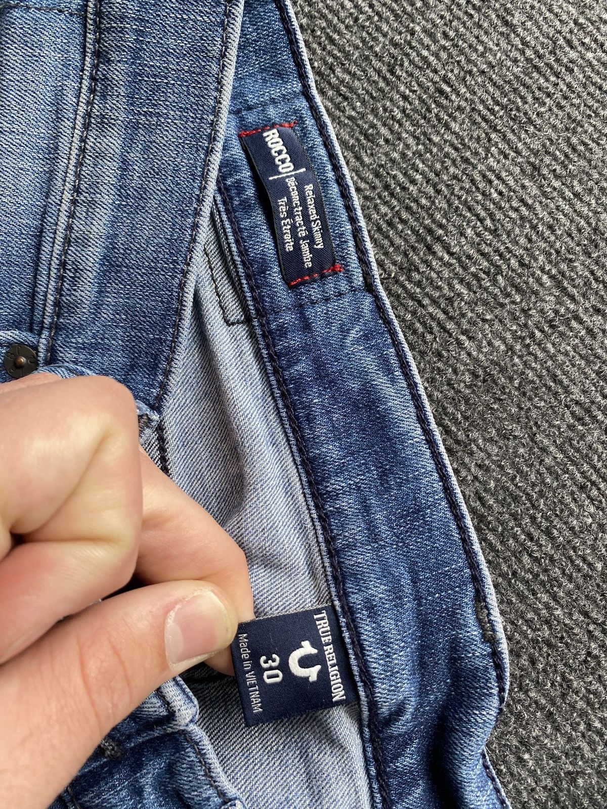 True Religion 🔥Opium Punk True Religion Rocco Relaxed Skinny distressed 30 Size US 30 / EU 46 - 3 Thumbnail
