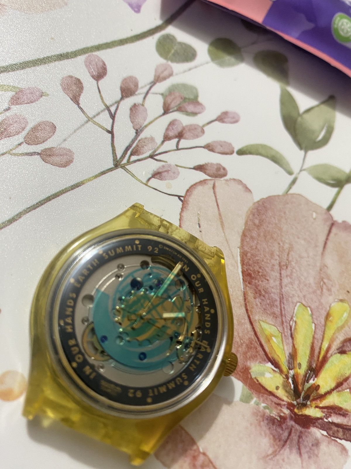 Swatch Watches swatch automatic our hands earth summit 1992 Size ONE SIZE - 2 Thumbnail