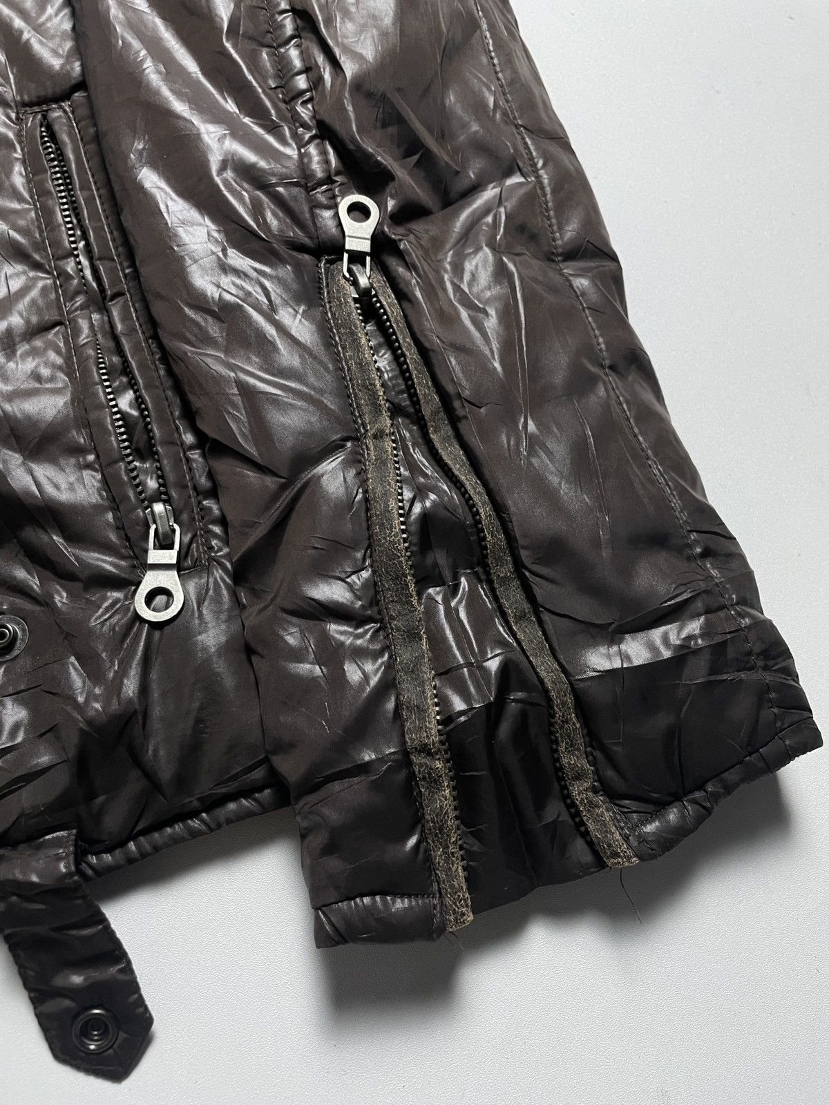 14th Addiction 2000’s Mossimo - Bikers Trim Fur Puffer Jacket Size US M / EU 48-50 / 2 - 15 Thumbnail