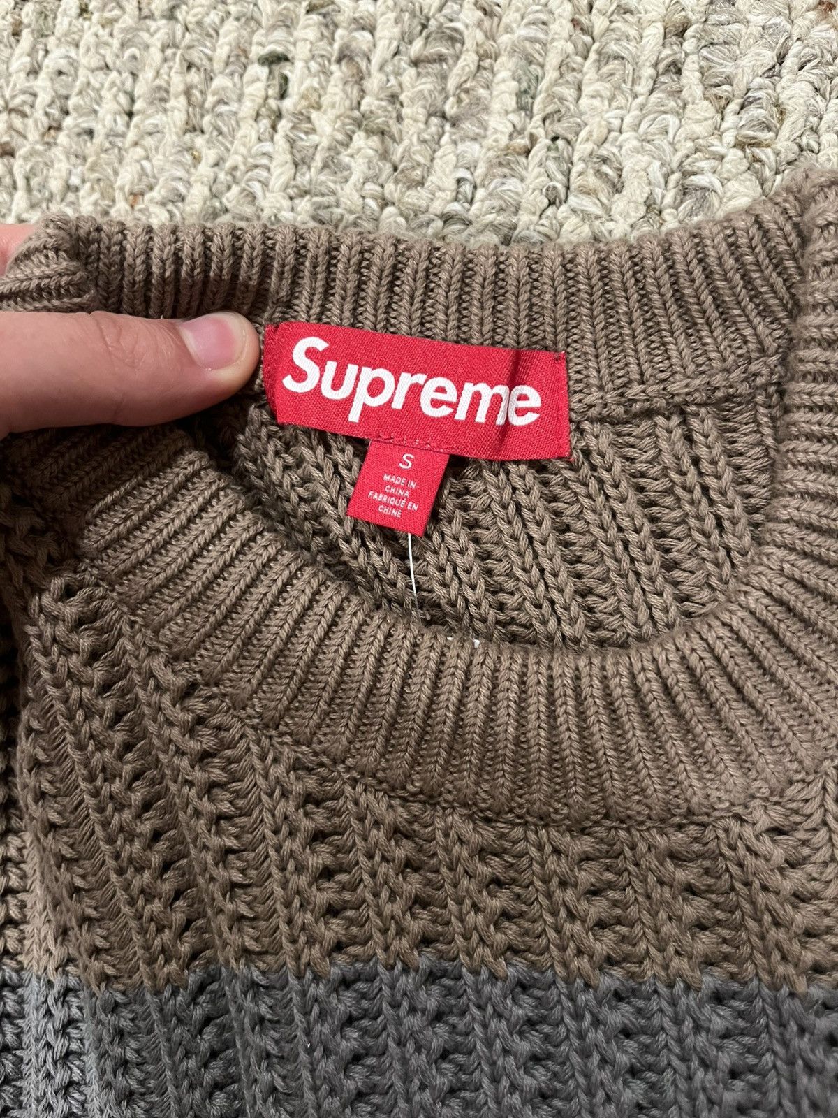 Supreme Supreme loose gauge striped knit sweater Size US S / EU 44-46 / 1 - 4 Thumbnail
