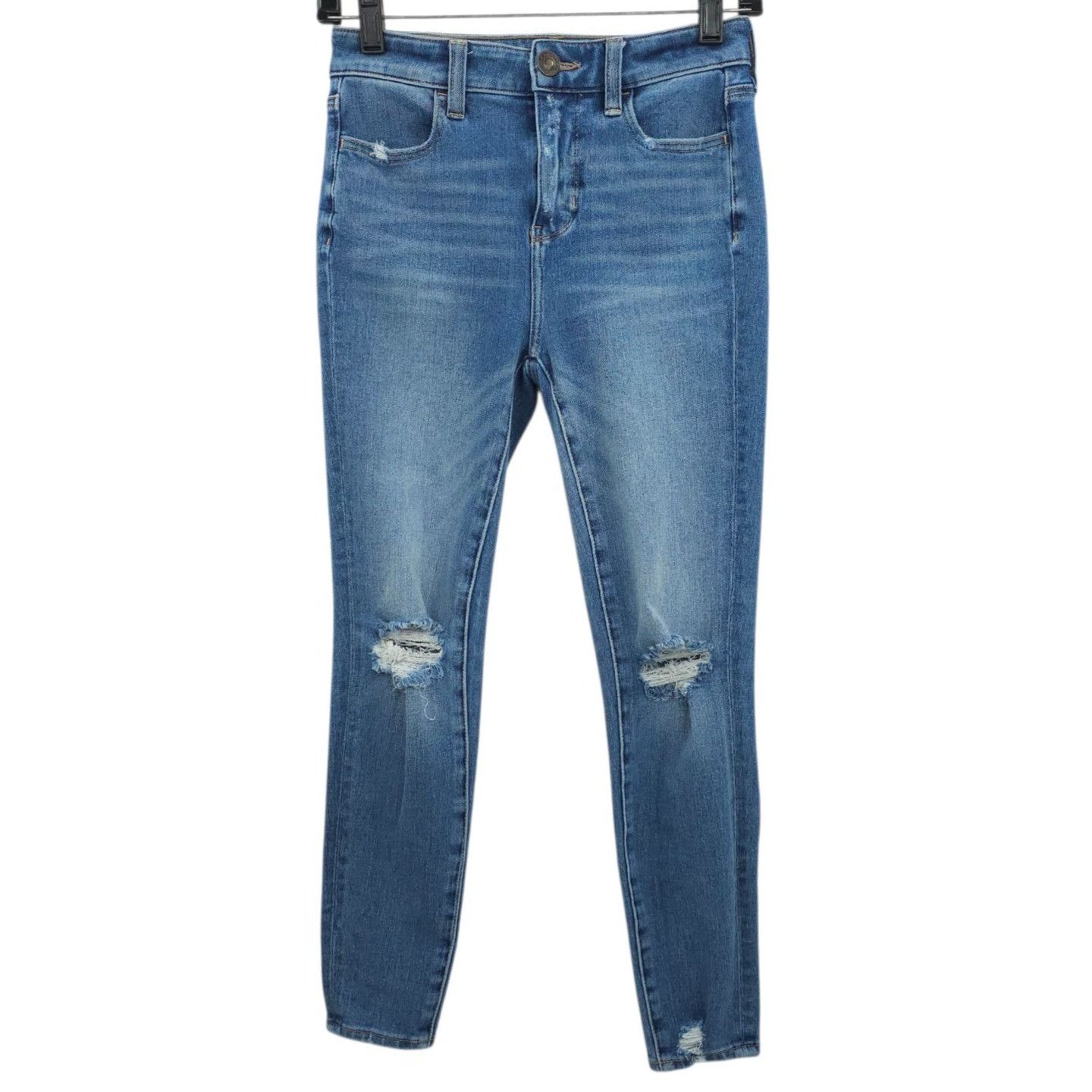 American Eagle Outfitters American Eagle Dream Jean 0 XShort Mid Rise Jegging Blue Size 25" / US 0 / IT 36 - 1 Thumbnail