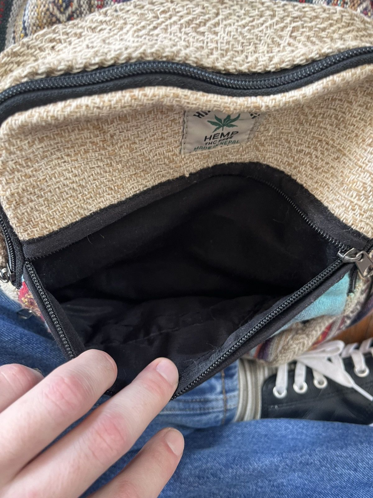 Other Himalayan Hemp backpack with carry pouch Size ONE SIZE - 3 Thumbnail
