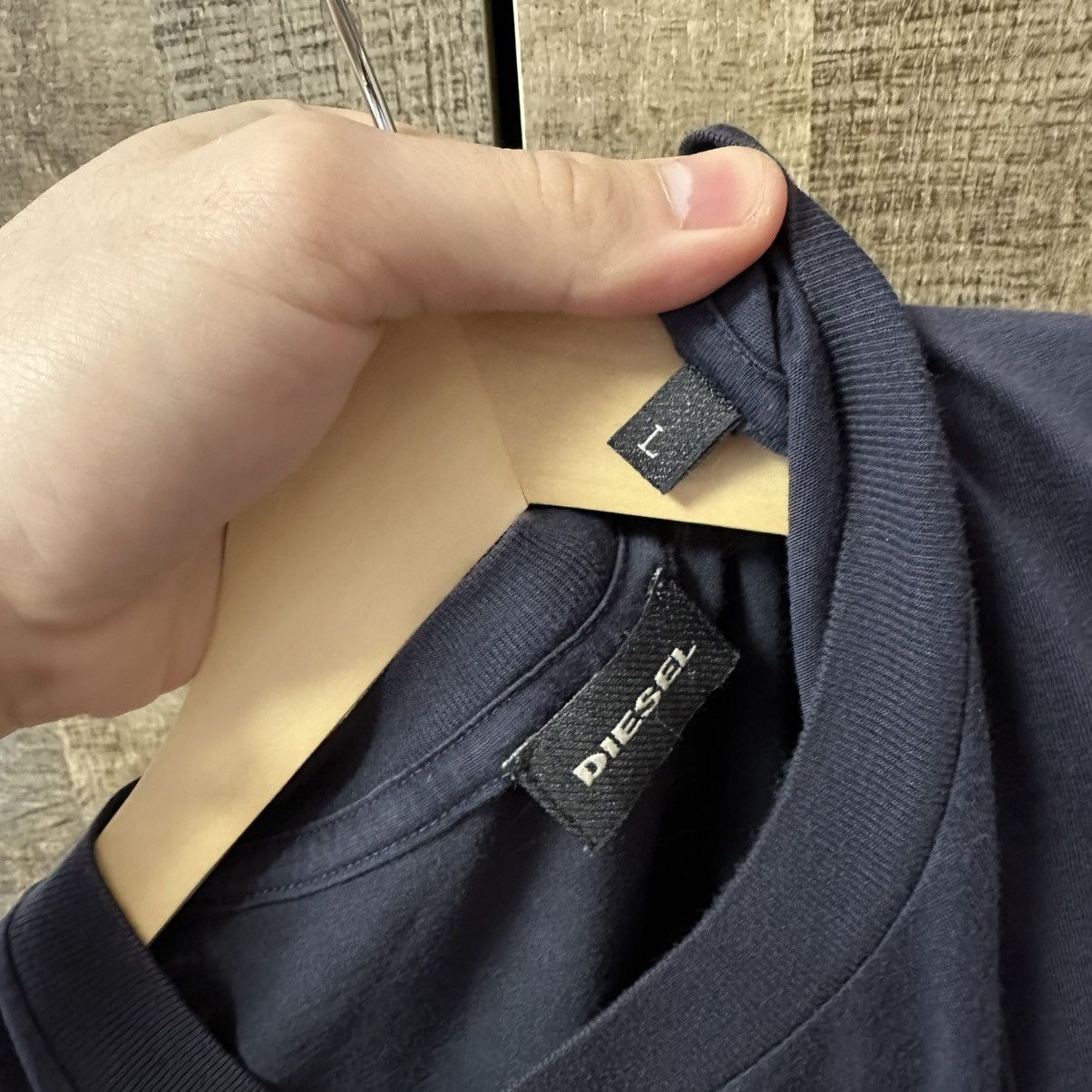 Balenciaga × Diesel × Japanese Brand Vintage Japanese Style Diesel T-shirts Big Logo Indigo Blue Size US L / EU 52-54 / 3 - 8 Thumbnail