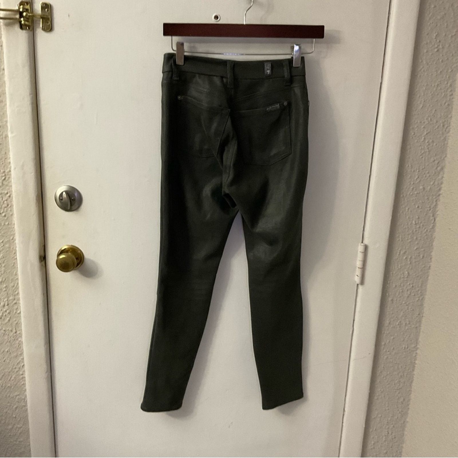 7 For All Mankind 7 For All Mankind Metallic Coated High Rise Skinny Jean 28 Size 28" / US 6 / IT 42 - 3 Thumbnail