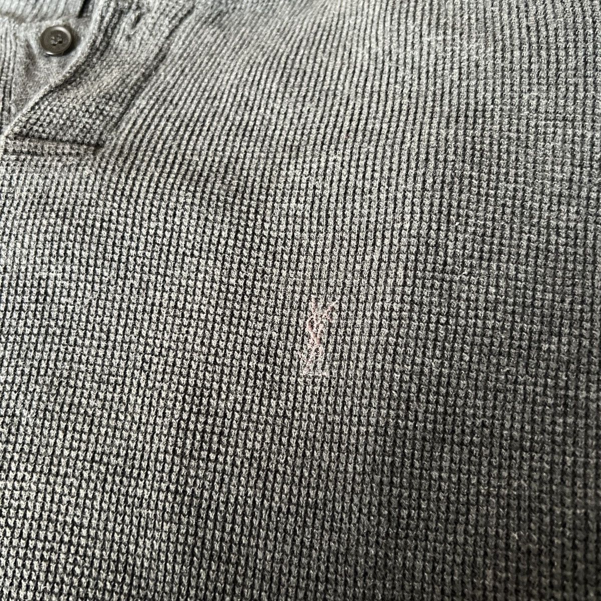 Yves Saint Laurent 🔥🔥 90s Vintage Yves Saint Laurent Dark Grey Cotton Sweater Size US XXL / EU 58 / 5 - 3 Thumbnail