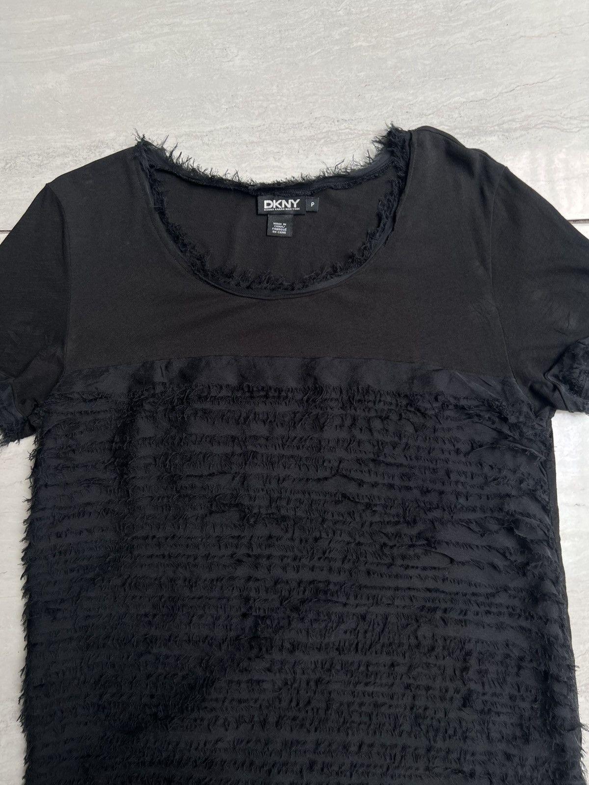 DKNY DKNY Black T-shirt Size US XS / EU 42 / 0 - 8 Thumbnail