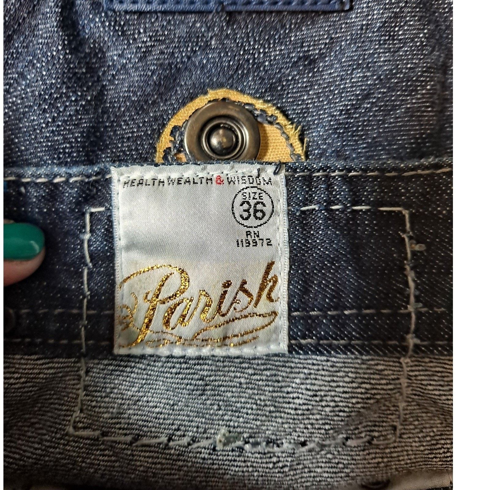 Parish Nation Parish Nation Denim Jeans Dark Wash Cotton Blend Size 36 Size US 36 / EU 52 - 4 Thumbnail