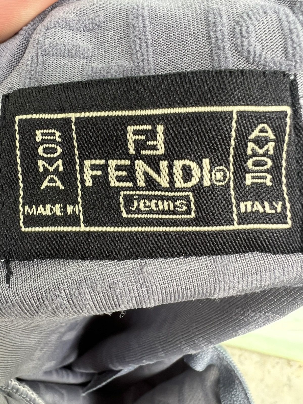 Fendi VINTAGE FENDI JEANS Roma Italy Embossed Monogram MockNeckTop Size M / US 6-8 / IT 42-44 - 2 Thumbnail