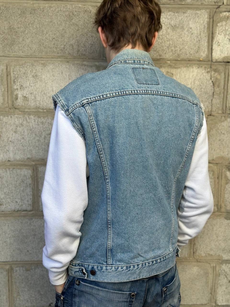 Levi's Vintage Clothing VTG 90s Levi’s Denim Vest Y2K Size L 00s USA Hype Trend USA Size US L / EU 52-54 / 3 - 3 Thumbnail