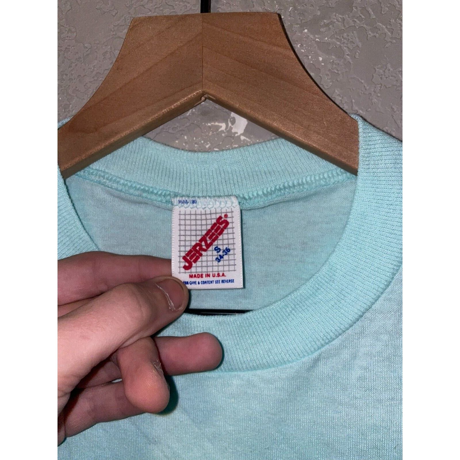 Jerzees Vintage Arizona Shirt Southwest Art Blue Tee 90s Graphic S Size US S / EU 44-46 / 1 - 9 Thumbnail