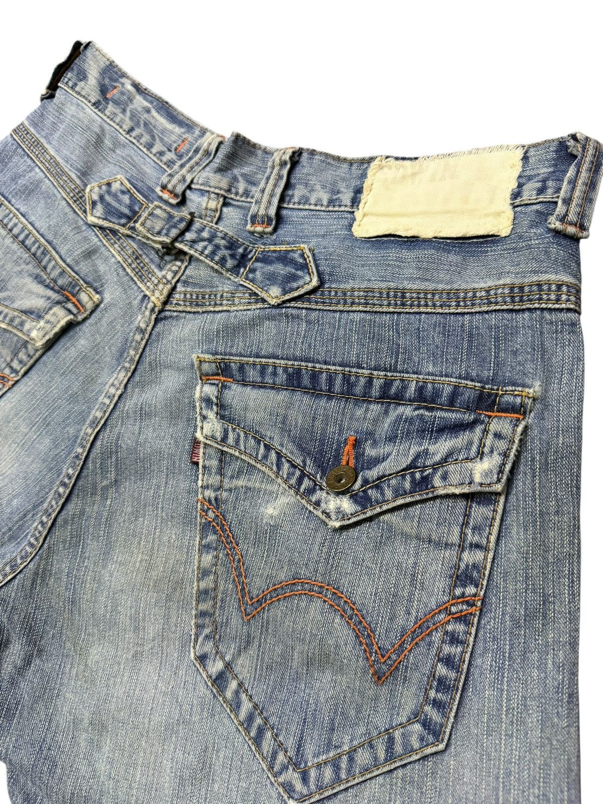 Edwin Vintage Edwin 401 XVS Y2K Buckle Back Vintage Wash Denim W36 Size US 36 / EU 52 - 7 Thumbnail