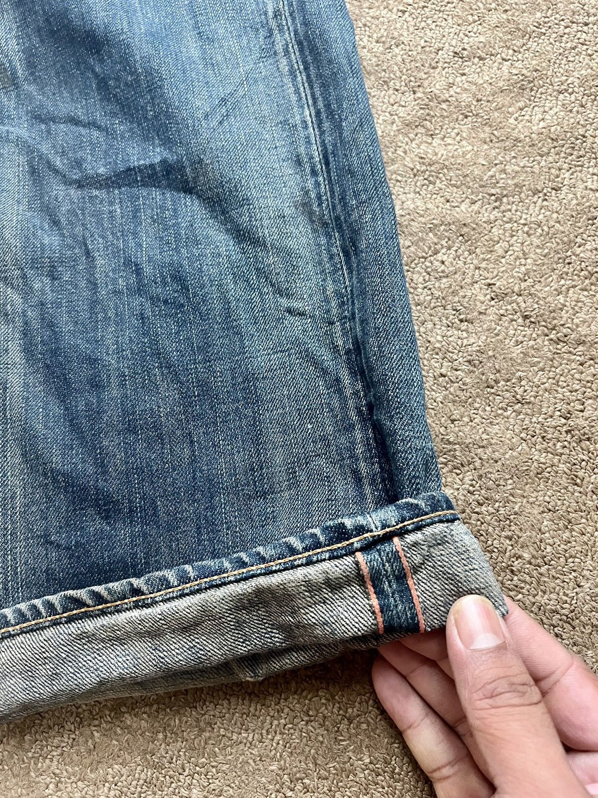 Japanese Brand × OMNIGOD × Vintage Omnigod Selvedge Smoke Flared Jeans Size US 36 / EU 52 - 12 Thumbnail