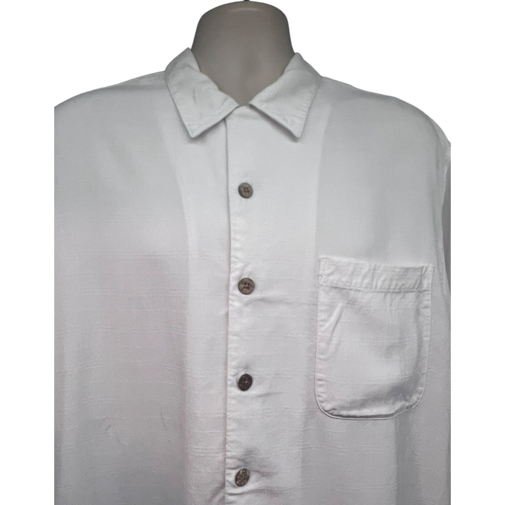 Tommy Bahama Tommy Bahama Mens Vintage White Embroidered Button Up Shirt Size US L / EU 52-54 / 3 - 4 Thumbnail