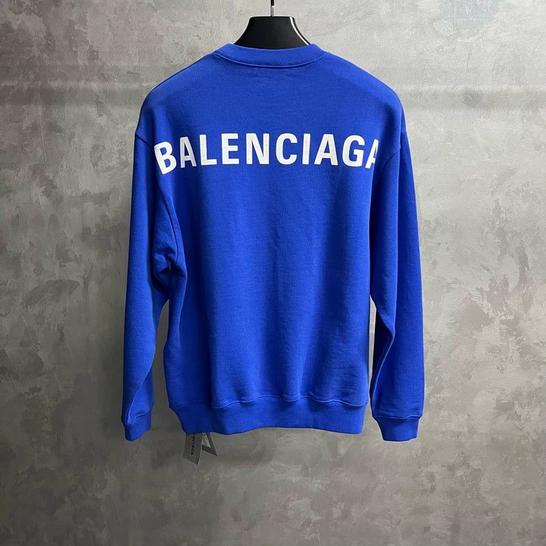 Balenciaga Balenciaga Blue print logo sweater Size US XS / EU 42 / 0 - 2 Thumbnail