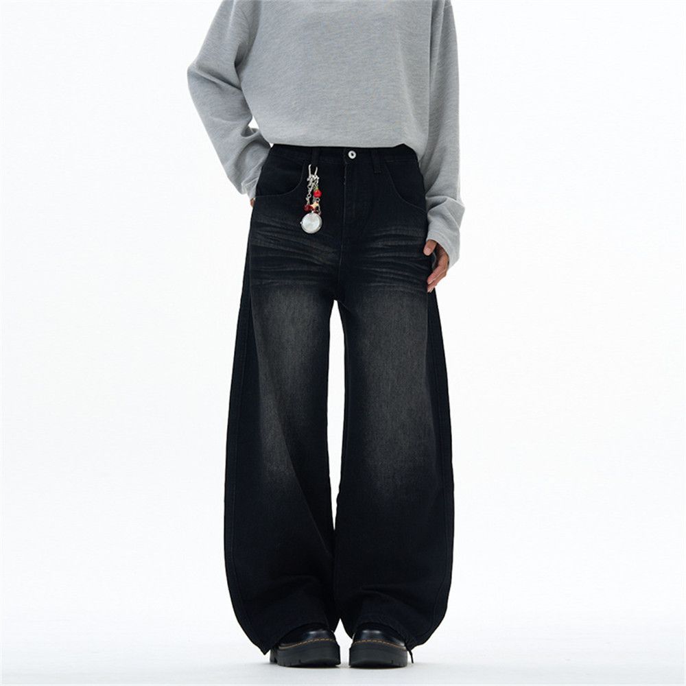 Japanese Brand American high street hip-hop trend washed scimitar jeans Size US 32 / EU 48 - 1 Thumbnail