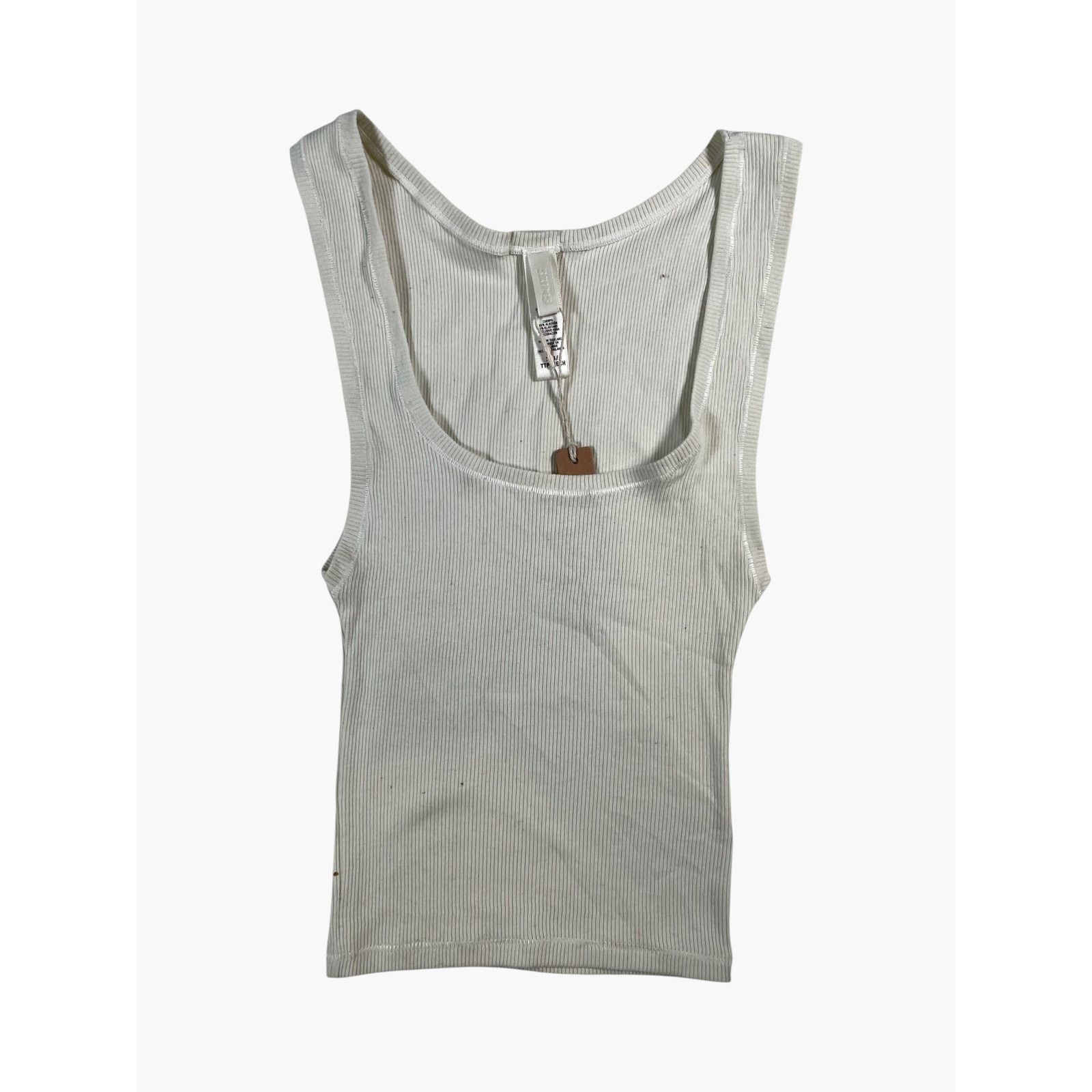 SKIMS SKIMS Bone Cotton Rib Tank Size XS / US 0-2 / IT 36-38 - 1 Thumbnail