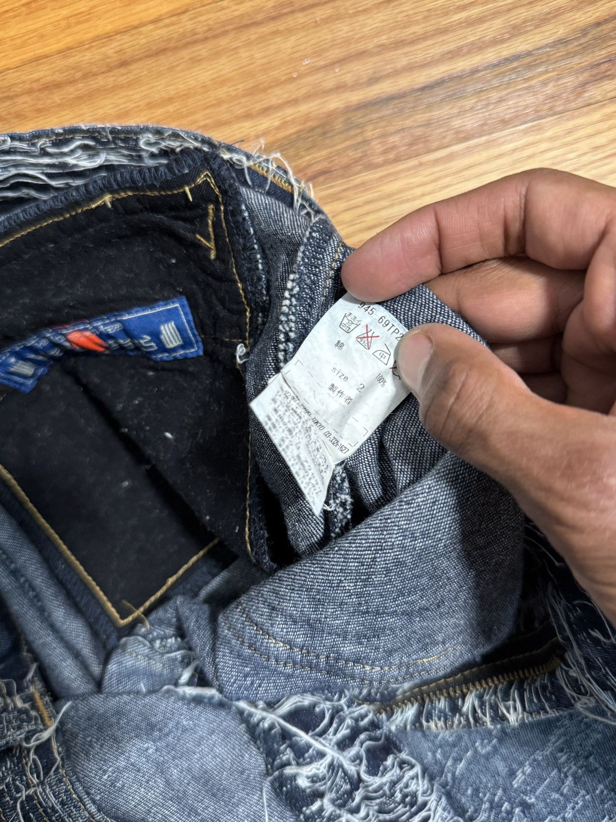 Blackmeans Blackmeans Rare 2015 Boro Thrashed Distressed Denim Size US 28 / EU 44 - 5 Thumbnail