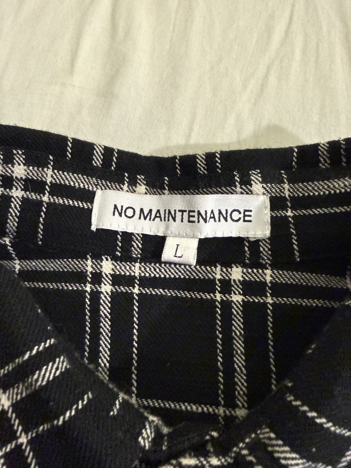 No Maintenance No Maintenance Japanese Flannel Shirt Black L Size US L / EU 52-54 / 3 - 4 Thumbnail