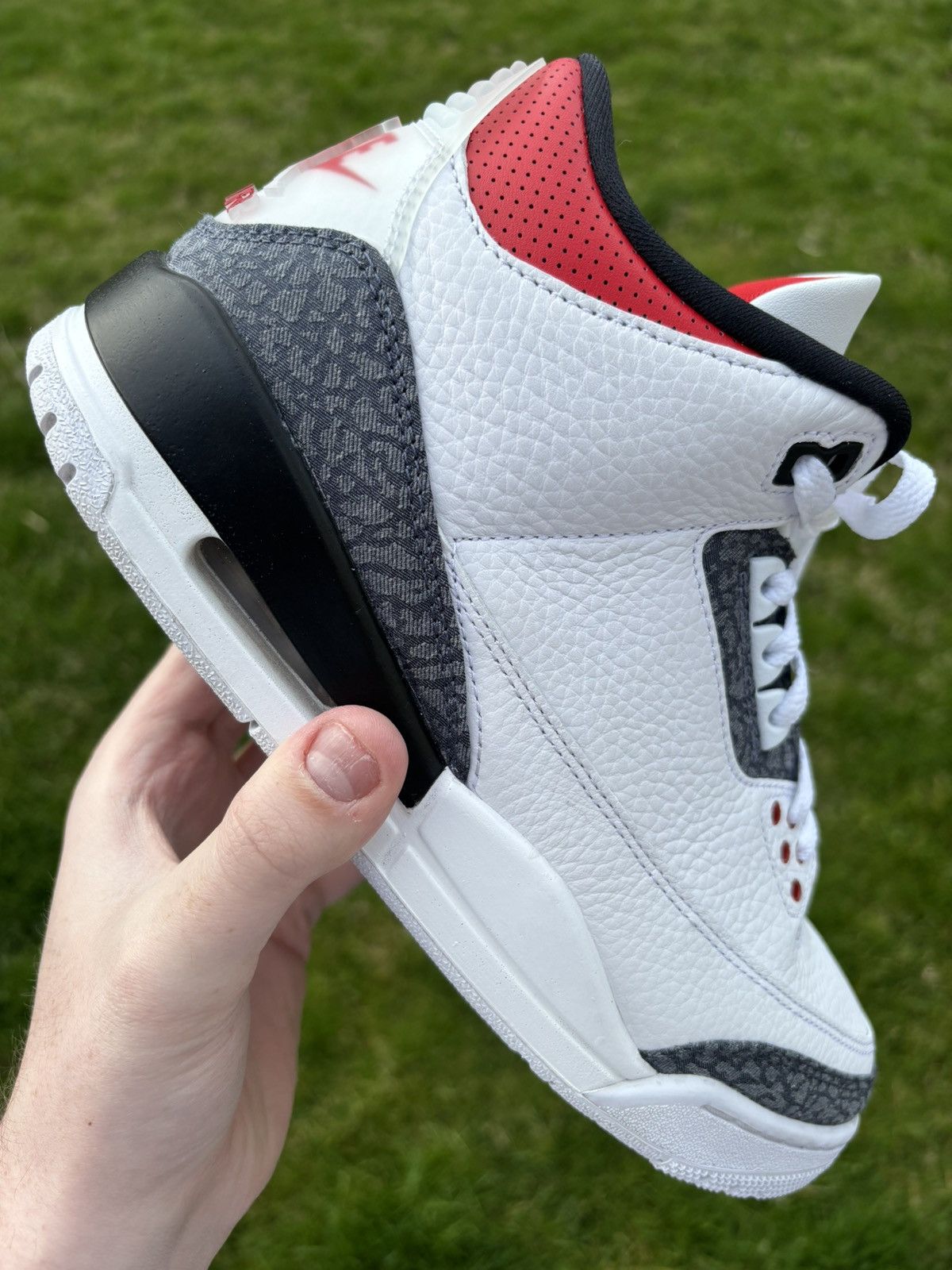 Jordan Retro Denim SE Fire Red 2020 Size