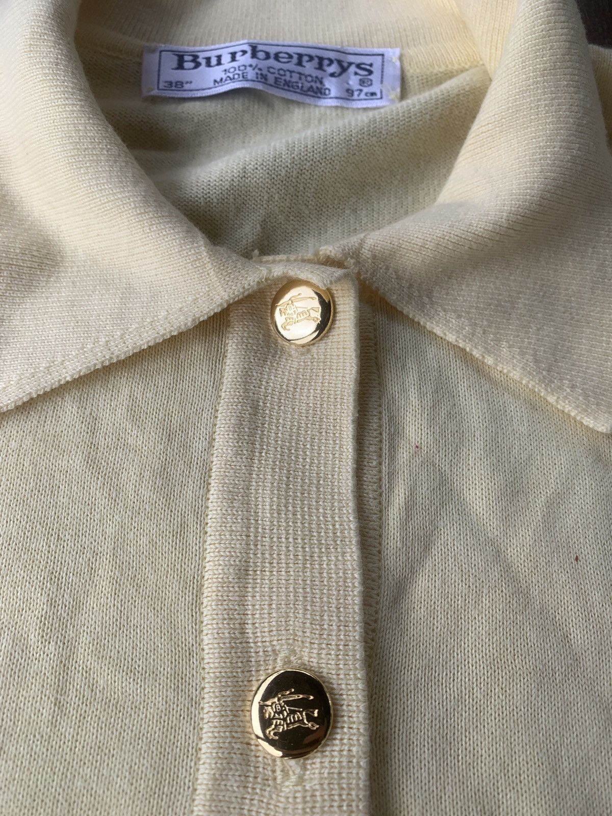 Burberry × Vintage Vintage Burberry England knitted buttons up blouse Size M / US 6-8 / IT 42-44 - 5 Thumbnail