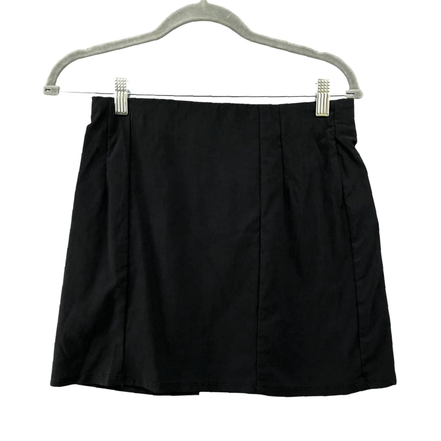 Topshop Topshop Skirt Womens Size 6 Black Wrap Mini Pull On Stretchy Side Tie Elastic Waist Casual Party/Cocktail Short 90s? Wait no - remove question mark. Size 28" / US 6 / IT 42 - 2 Thumbnail
