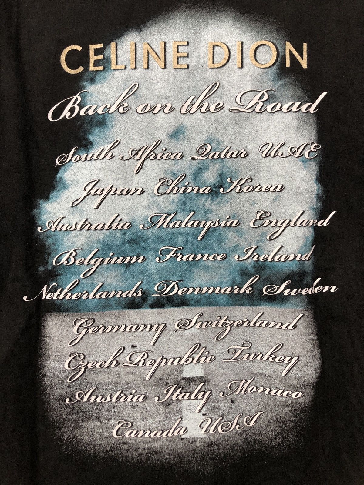 Band Tees Celine Dion Back On The Road T-Shirt Size US M / EU 48-50 / 2 - 4 Thumbnail